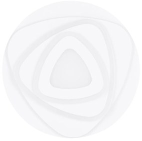 Plafoniera Contemporanea Palagiano Acciaio Bianco Luce Led Integrato 21W