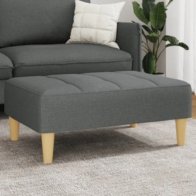 Poggiapiedi Grigio Scuro 77x55x31 Cm İn Tessuto /