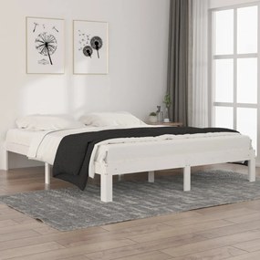 Giroletto Bianco İn Legno Massello Di Pino 160x200 Cm /