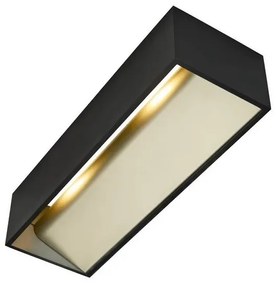 Logs In L Applique da Parete LED Dimmerabile Nero/Ottone - SLV