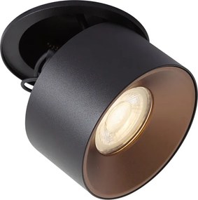 Faretto da incasso moderno nero GU10 50mm - Echo