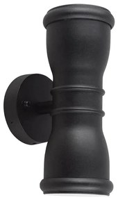 Applique LED classico chic da esterno GZH-MALV nero IP44, luce bianco caldo dimmerabile 560 lumen, ELSTEAD