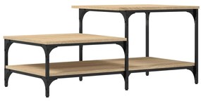 Tavolino salotto rovere sonoma 100x50,5x45cm legno multistrato