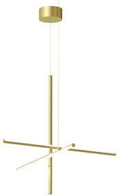 Flos Coordinates Suspension 1 Lampada sospesa 78 cm a luce diffusa in alluminio anodized Champagne