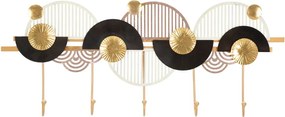 Appendiabiti da parete in oro e nero Art - Mauro Ferretti