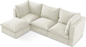 Divano angolare beige (con penisola a sinistra/con chaise lounge) Manao – Makamii