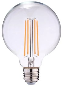 Lampada LED E27 12W a Filamento 140 lm/W Dimmerabile - G125 Colore Bianco Caldo 2.700K