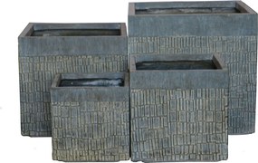 AGERATO - set di vasi in fibra sintetica