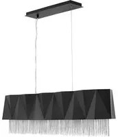 Lampadario Contemporaneo Zuma Acciaio Nero Satinato Argento 6 Luci E27