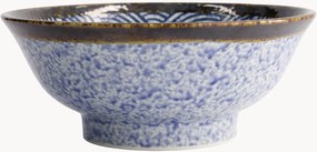 Set di 3 ciotole per ramen in gres Aisai Seigaiha