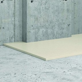 Kamalu - piatto doccia 180x90 effetto pietra colore avorio crema