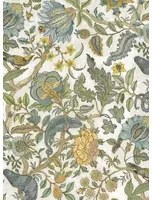 Josephine Munsey Tapete Chameleon Trail - Lemon and Light Blue