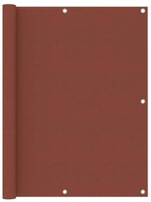 Paravento Da Balcone Terracotta 120x400 Cm Tessuto Oxford /