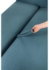 Divano blu allungabile con rivestimento in bouclé 247 cm Quinoa – Bonami Selection