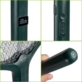 Trappola elettrica LED 2in1 con display LCD 1200 mAh/5V verde