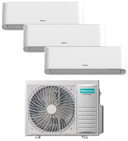 Condizionatore a muro multisplit HISENSE Trial Energy Pro Plus 9 + 9 + 12 21000 BTU 6.3 KW classe raffreddamento A++ classe riscaldamento A++