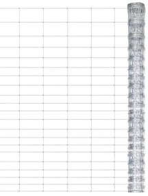 Recinzione Da Giardino İn Acciaio Zincato 50x1,25 M Argento /
