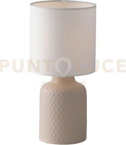 Lumetto ravello rosa antico e bianco 1 luce attacco e14 15x32cm in ...