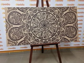 Stampa su tela – Mandala con motivo naturale astratto