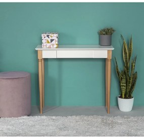 Tavolo da lavoro bianco Mamo, larghezza 65 cm - Ragaba