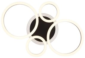 Globo 48039-40 - Lampada LED da soffitto LORETTA LED/40W/230V Ø35,5x53 cm nera