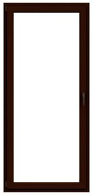 Portafinestra in PVC noce L 80 x H 220 cm, 1 anta apertura a sinistra