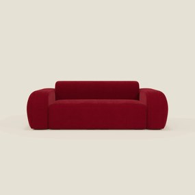 BonBon Divano modulare Lineare 220 – Seduta unica in tessuto smacchiabile T23 bordeaux