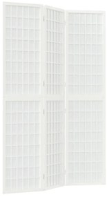 Divisorio pieghevole 3 pannelli stile giapponese 120x170 bianco