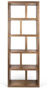 Libreria marrone effetto noce 70x198 cm Berlin - TemaHome