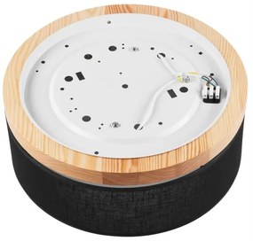 Brilagi - LED Plafoniera BELLADONNA 2xE27/15W/230V nero/pino