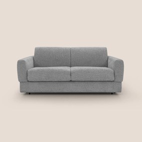 Happy Divano letto matrimoniale con materasso h18 cm in tessuto impermeabile T10 grigio