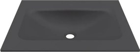Lavabo da incasso per mobili 60.5 cm in keratek nero opaco | KK-6005NEL - KAMALU