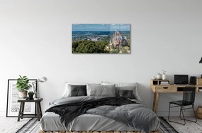 Quadro acrilico Germania Castello di città panorama 100x50 cm