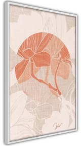Poster Flowers on Fabric