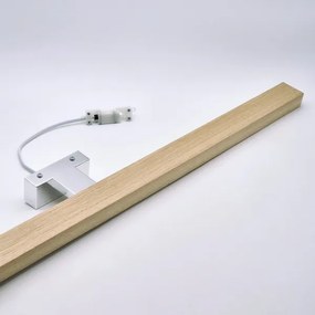 Brilagi-Illuminazione a LED per specchi da bagno WOODY MIRROR LED/15W/230V IP44 quercia/cromo