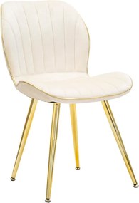 Sedie da pranzo in set color crema 2 pz Paris – Mauro Ferretti