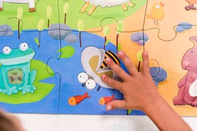 Puzzle tattile - fattoria - 20 pezzi