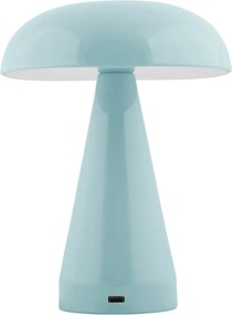 Lampada da tavolo dimmerabile a LED di colore azzurro con paralume in metallo (altezza 20,5 cm) Rachel - Leitmotiv