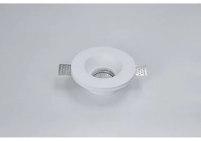 Portafaretto GU10 e MR16 in Gesso Pitturabile Tondo Ø130x45mm Materiale Gesso