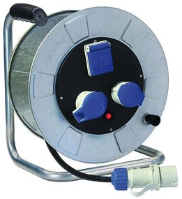 Avvolgicavo FANTON 30m cavo H07RN-F 3G2.5 mm² 3 prese, presa CEE 2P+T, spina CEE 2P+T per il cantiere