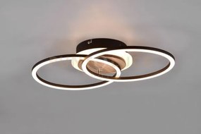 Giro plafoniera led 25w 3000lm, 2700 - 6000k doppio cerchio metallo...