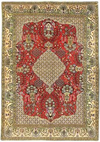 Ghom Tappeto 160 x 110 Rosso (Iran) Annodato A Mano