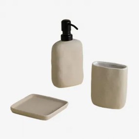 Set Da Bagno In Gres Ganela Beige Crema - Sklum