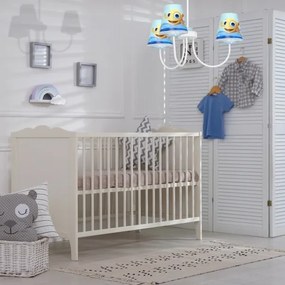 Lampadario per bambini su palo FISH 3xE14/40W/230V