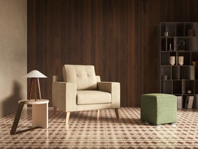 Danish poltroncina in tessuto morbido impermeabile T02 panna