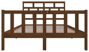 Giroletto marrone miele in legno massello di pino 140x200 cm