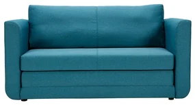 Divano Letto 2 Posti Regolabile - Struttura In Legno, Testiera Aggiustabile, Velluto Blu, 90x200 Cm
