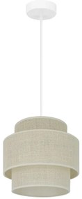 Brilagi - Lampadario a cavo SPACE YUTE 1xE27/15W/230V Ø 25 cm crema/bianco