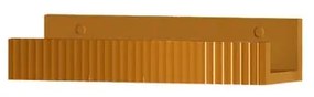 Mensola per bagno Niwa L 40 cm laccato opaco senape con vetro senape