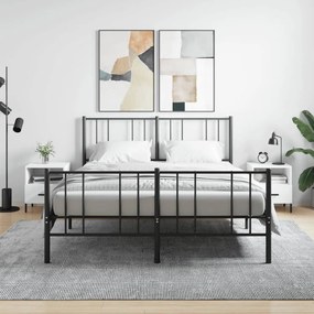 Comodini 2 Pz Bianchi 40x35x47,5 Cm İn Legno Multistrato /